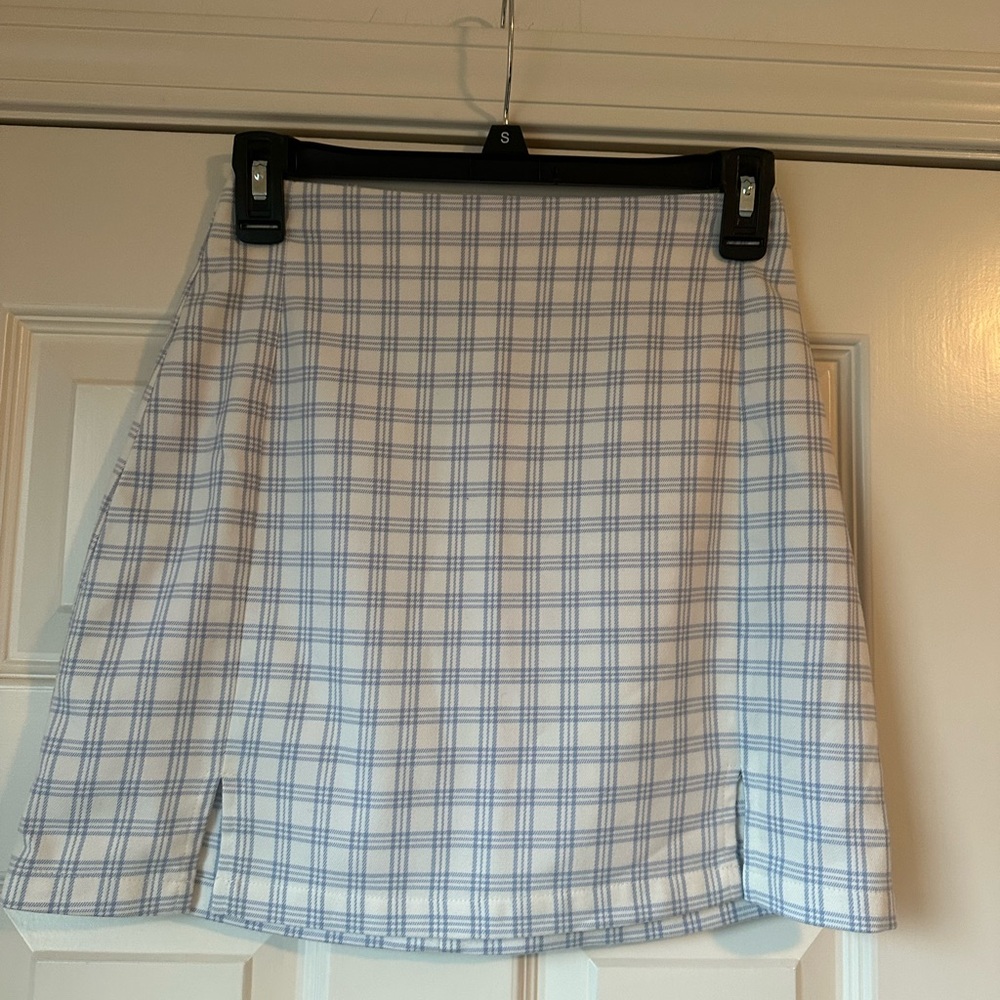 Blue Plaid Women's Skirt